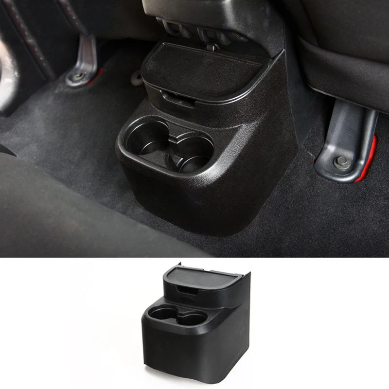 

Fit Drinks Holders For Jeep Wrangler Car Abs Rear Storage Box Water Cup Holder Accessories For Jeep Wrangler Jk 2011 -2017