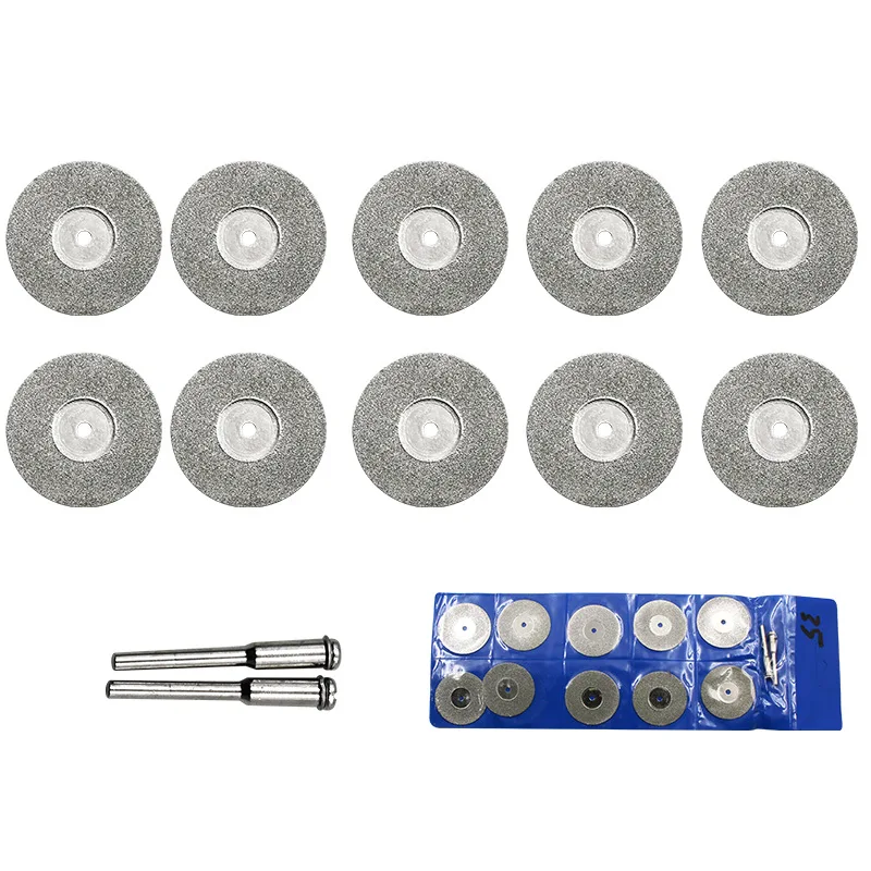 

Набор из 12 шт., 20 мм, 25 мм, 30 мм, алмазная пила с оправкой для вращающихся инструментов Dremel, мини-алмазный отрезной диск