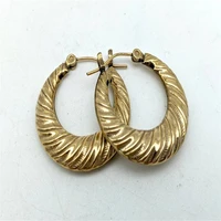 new shrimp pattern earrings hollow punk earrings geometric creative fashion earrings gold high quality womens accessories