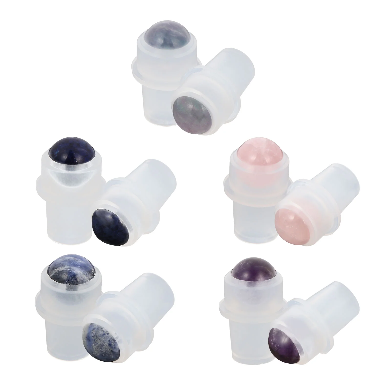 

10Pcs Semi Gemstone Roller Balls Replacement Rollers for Essential Oil Bottles