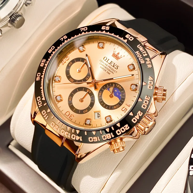 Quartz Man Watches Waterproof Luminous Top Brand Watch for Men Date Chronograph Sport Wristwatch 1