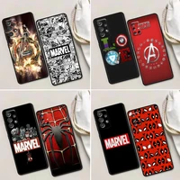 marvel avengers logo phone case for samsung galaxy a72 a52 a53 a71 a91 a51 a42 a41 note 20 ultra 8 9 10 plus cases cover
