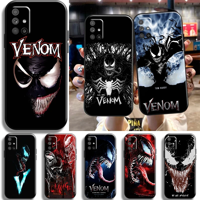 

Marvel Avengers Venom For Samsung Galaxy M52 M51 M31S M31 M32 M30S M22 M20 M12 M11 Phone Case Back Funda Liquid Silicon