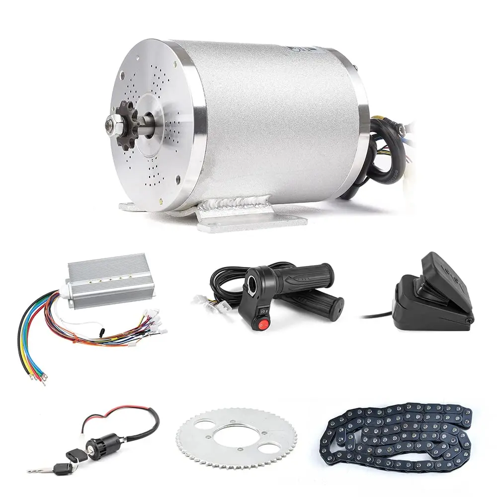 BLDC-Kit de Motor sin escobillas de 72V, 3000W, controlador de 50A, acelerador para Motor de bicicleta eléctrica, Kit de conversión de piezas DIY