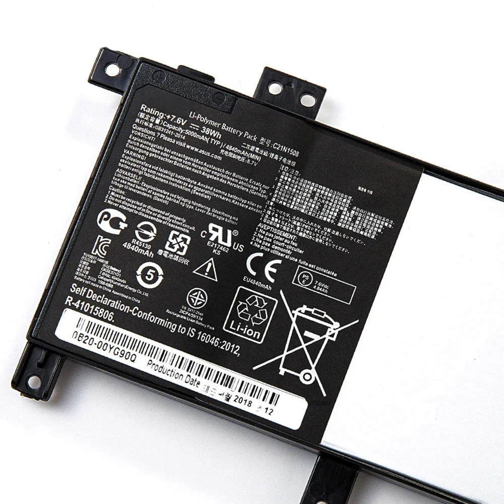 C21N1508 7 6 В 35 Втч оригинальный аккумулятор для ноутбука Asus R457UR-WX053T X456UA X456UB X456UF X456UV