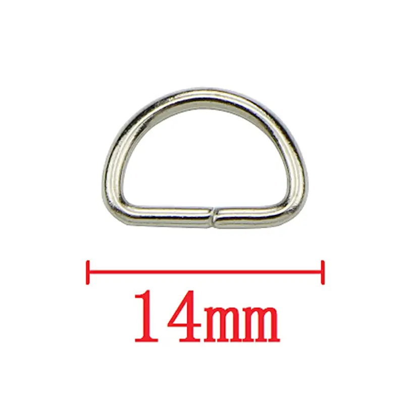 

10Pcs Metal D Ring For DIY Keyring Clothes Bag Case Strap Web Belt D-rings Purse Buckles Keychain Accessories NEW