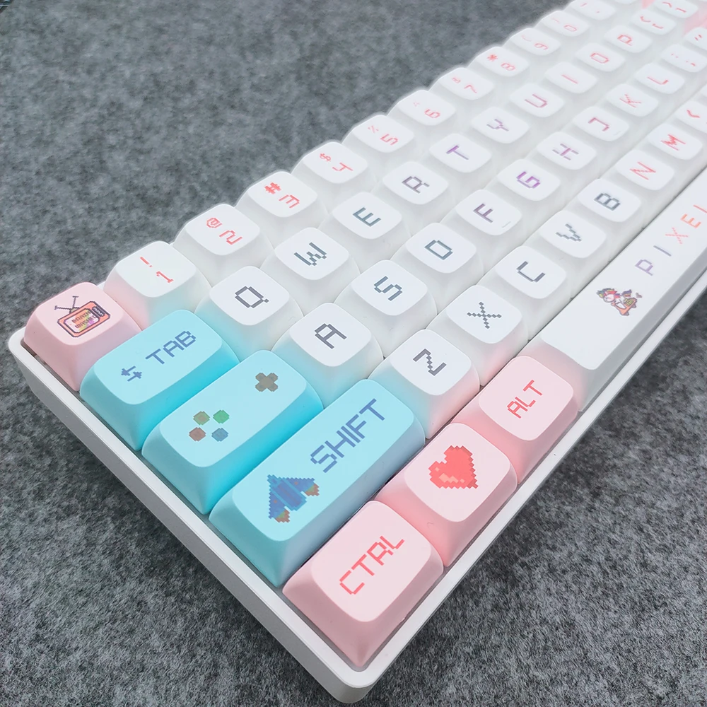 

125 Keys Pixel Wars theme Keycap XDA Profile PBT Keycaps For Mechanical Keyboard Cute Cartoon DYE-Sublimation Key caps custom