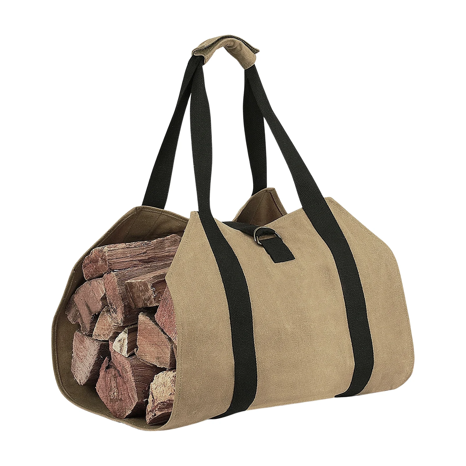 

Подставка для дрова, тяжелый восковой холщовый переносчик для бревен, сумка для хранения дрова, переноска для дрова, для кемпинга и барбекю