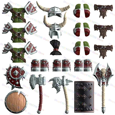 Конструктор мини-фигурка рыцарь Орк Warcraft DT8905