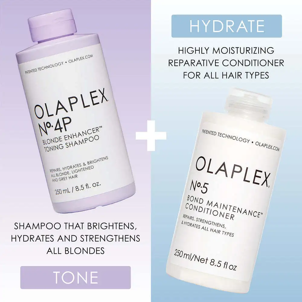 

Olaplex No.4P Shampoo+No.5 Conditioner Set Repair Strengthen Hydrate All Hair Types Professional Hair Care Free Shipping 250ML