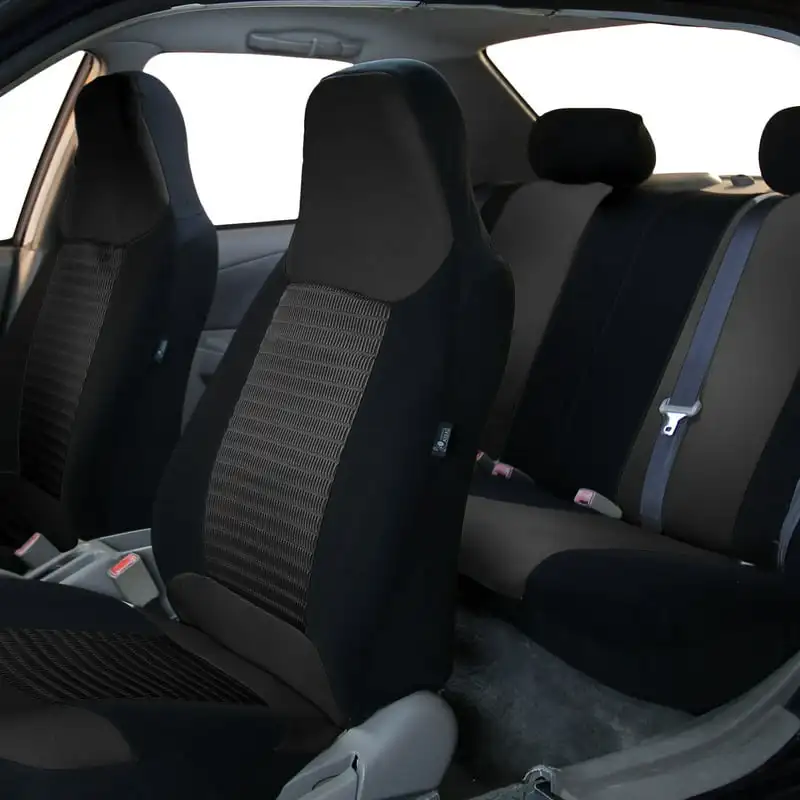 

Polyester Fabric AFFB107BLACK115 Black Full Set Car Cover with Air Freshener