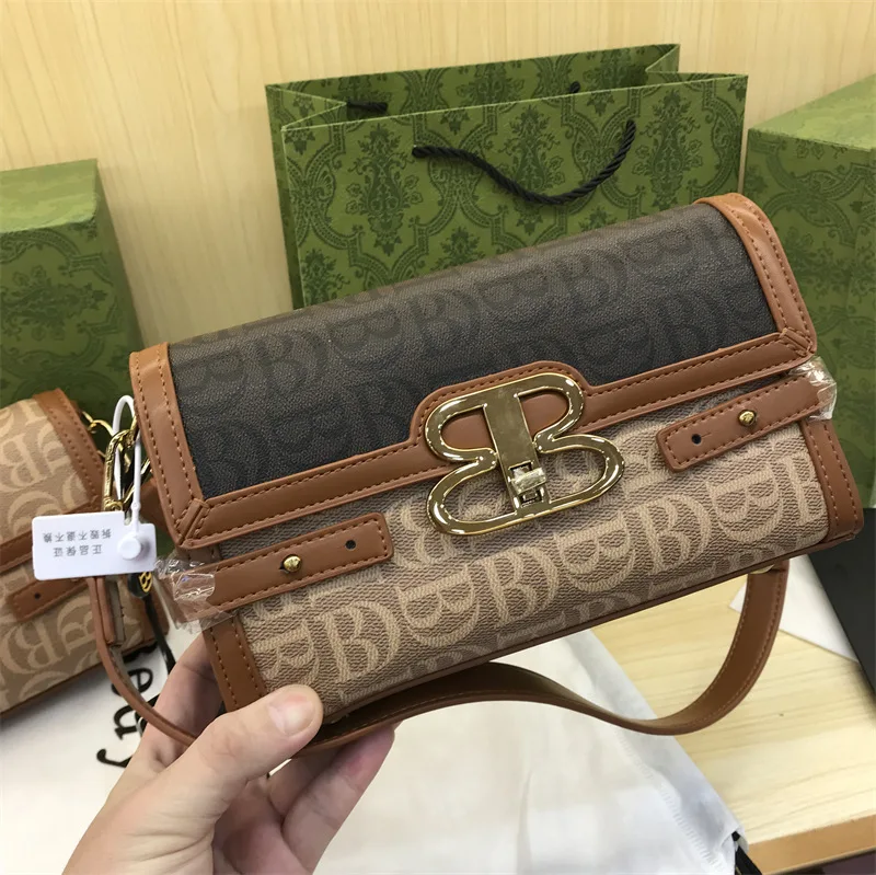 Classy Quality Printing Pattern Small Square Bags For Women Luxury Designer Purse And Handbags 2023 New Fashion One Shoulder Bag