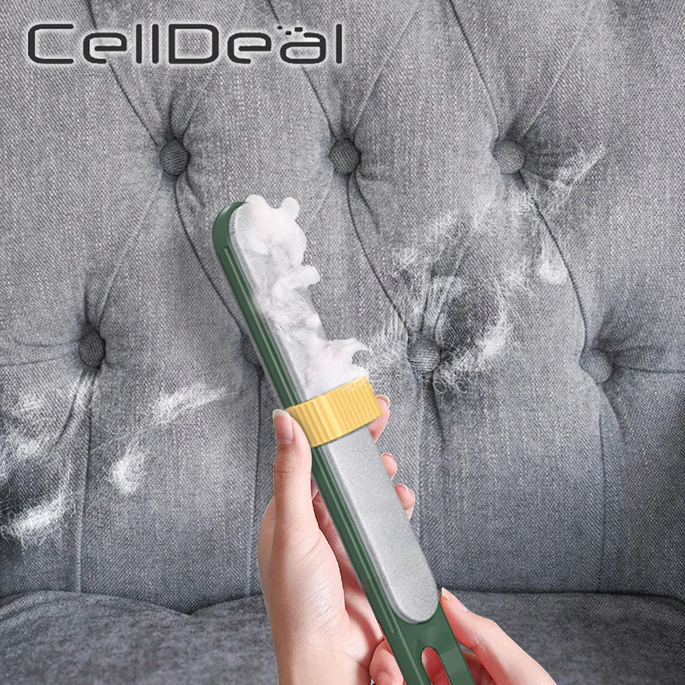 

Reusable Double-sided Hair Removal Brush Electrostatic Lint Remover with Self-Clean Loop Couch Clothes Cleaning Home Supplies