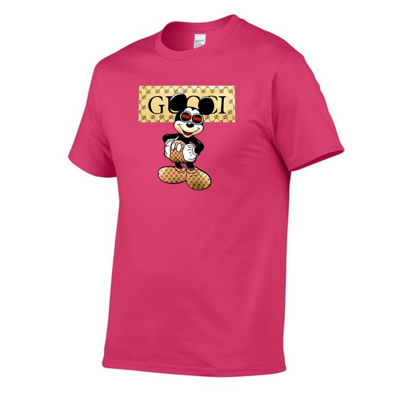 Fashion New Men's Women's Cute Cartoon T Shirts Street Hip Hop Colors Oversized Printed Short Sleeves Boys Girls Sports Tops |