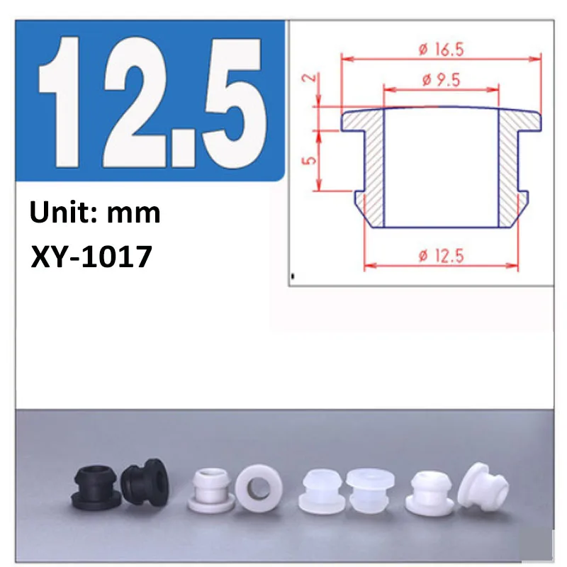 

Черные силиконовые заглушки для отверстий