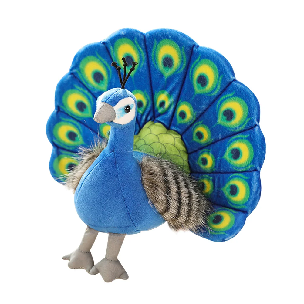 

Peacock Plush Toy Simulation Peafowl Children Party Gift Stuffed Comfortable