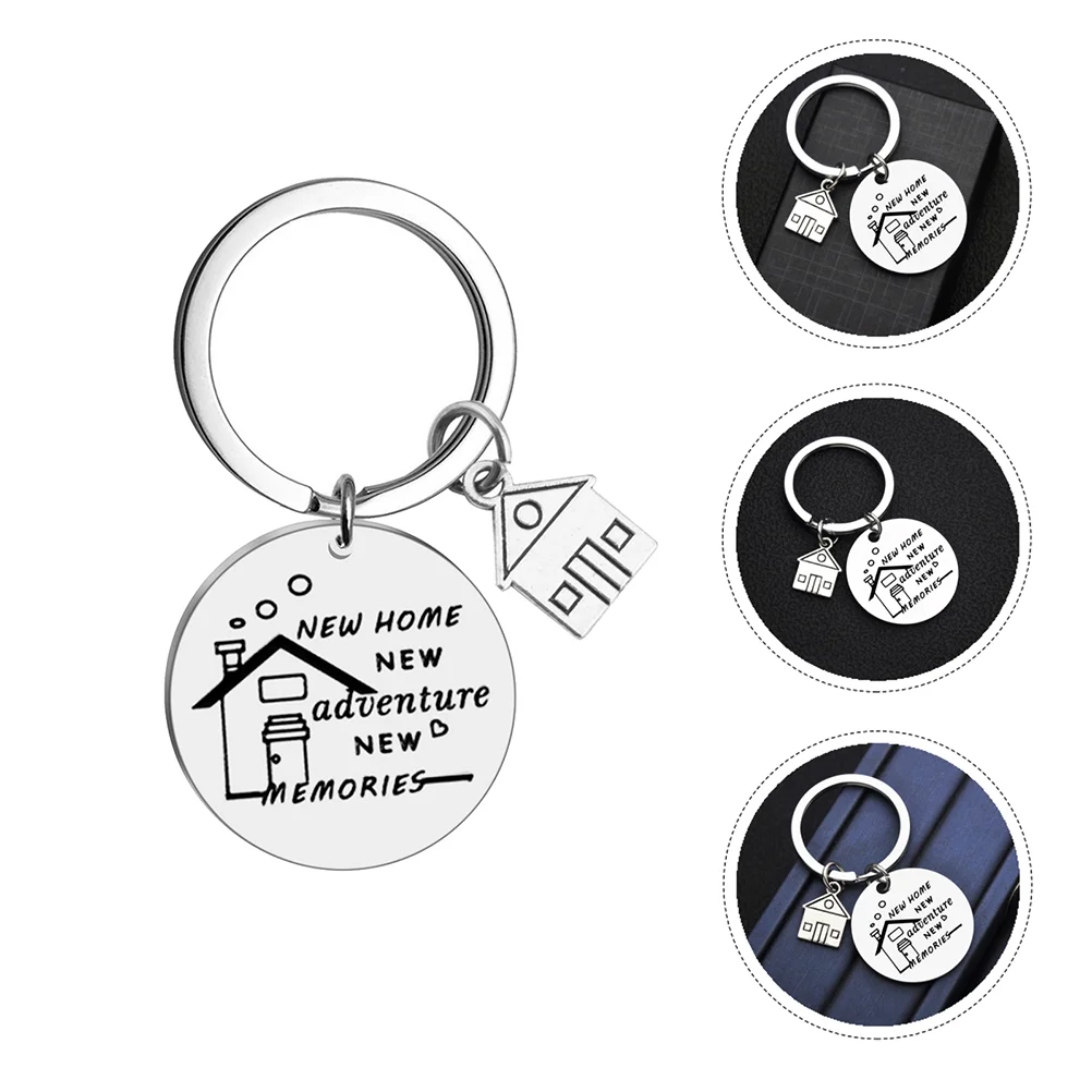 

2Pcs Chic Decorative Hanging Pendants Bag Pendants Portable Housewarming Key Chains Key Rings for Men