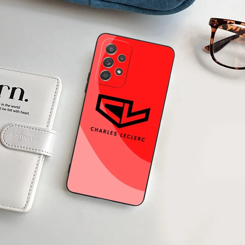 Чехол для мобильного телефона F1 Charles Leclerc Samsung Galaxy A91 70 54 53 52 34 24 21 Note 20 10 M54 Plus Ultra 5G Black