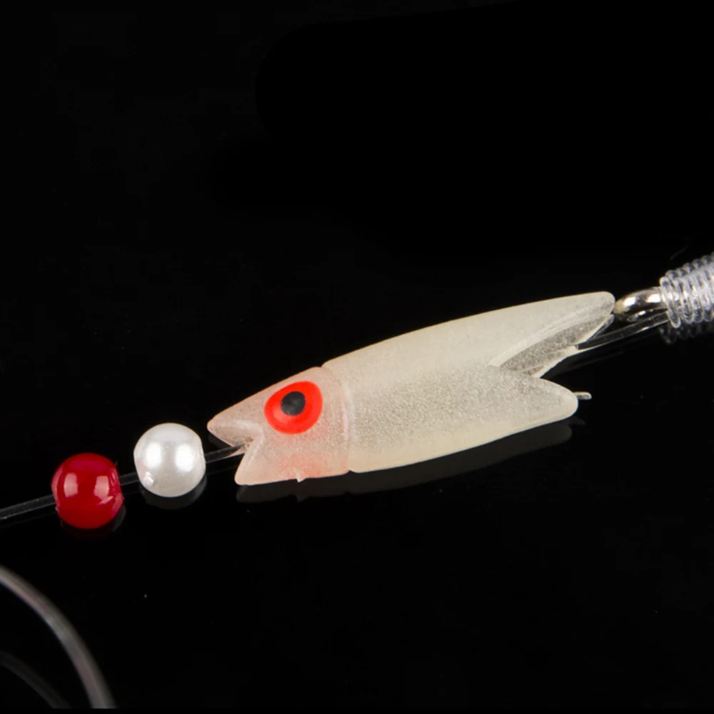 Для сельдь для скумбрии, крючки для морской рыбы, 10 г, 164 см, Высокоуглеродистая сталь, розовый, прозрачный, белый, совершенно новый