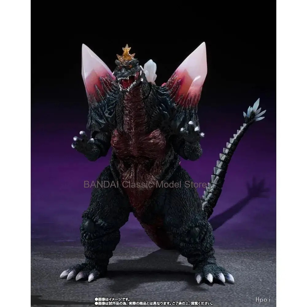 Фото S.H.MonsterArts Спейс-Годзилла: Версия решающей битвы в Фукуоке Коллекционная фигурка Crystal Spines из ПВХ и АБС-пластика, 16,5 см, подарок №3