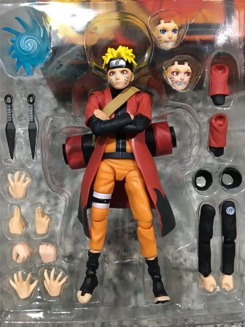Наруто F bihura SHF Uzumaki Rasengan Фигурки Super Movable Joints Face Change Аниме Кукла Модель Игрушка