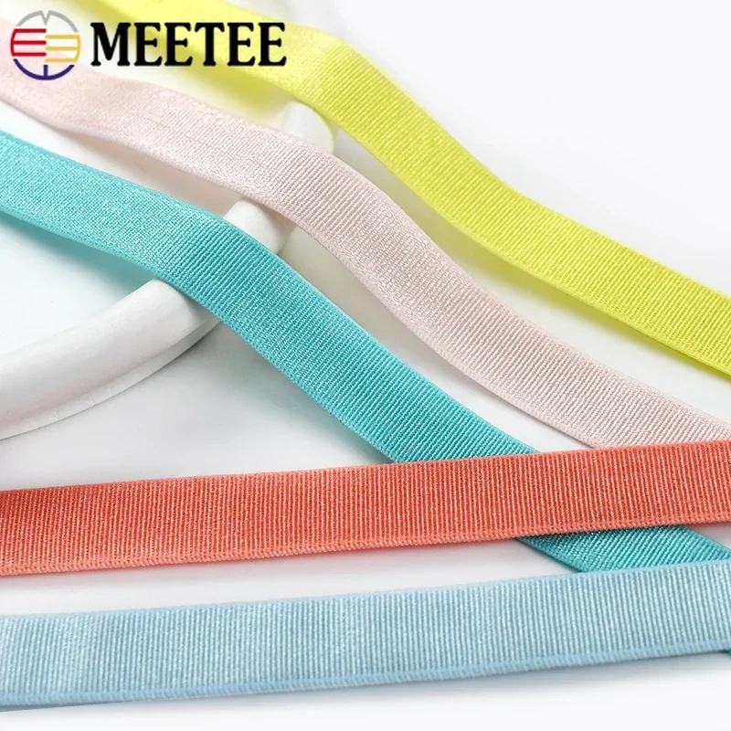 Фото 2/5 м Meetee 12 мм цветная эластичная лента для шитья нижнего белья, бюстгальтер, плечевой ремень, резиновая лента, эластичная лента для одежды, аксессуары «сделай сам» №2