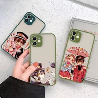 jibaku shounen hanako kun anime phone case matte transparent for iphone 11 12 13 6 s 7 8 plus mini x xs xr pro max cover