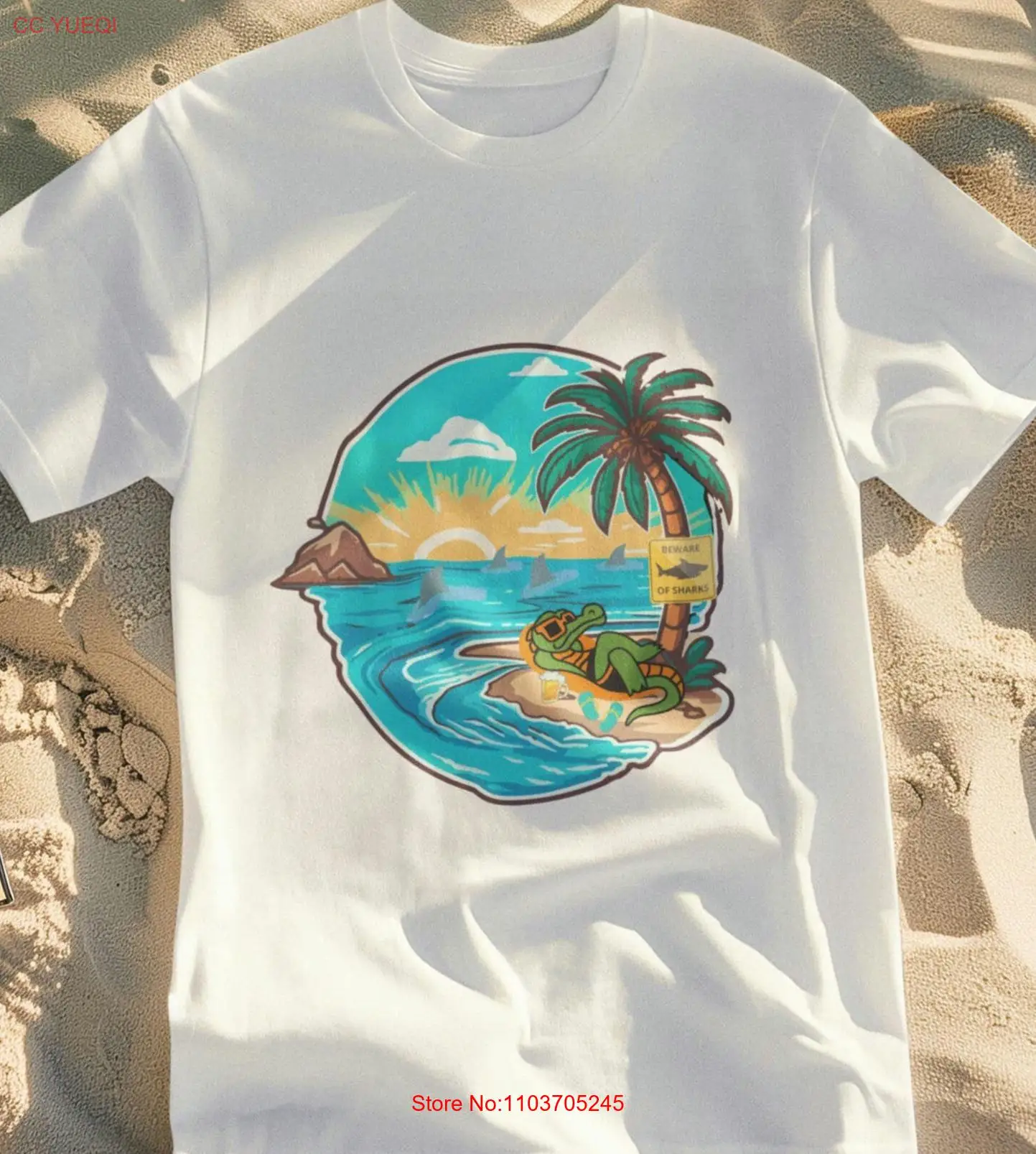 Футболка Softstyle из крокодиловой кожи наслаждайтесь солнечными лучами вокруг