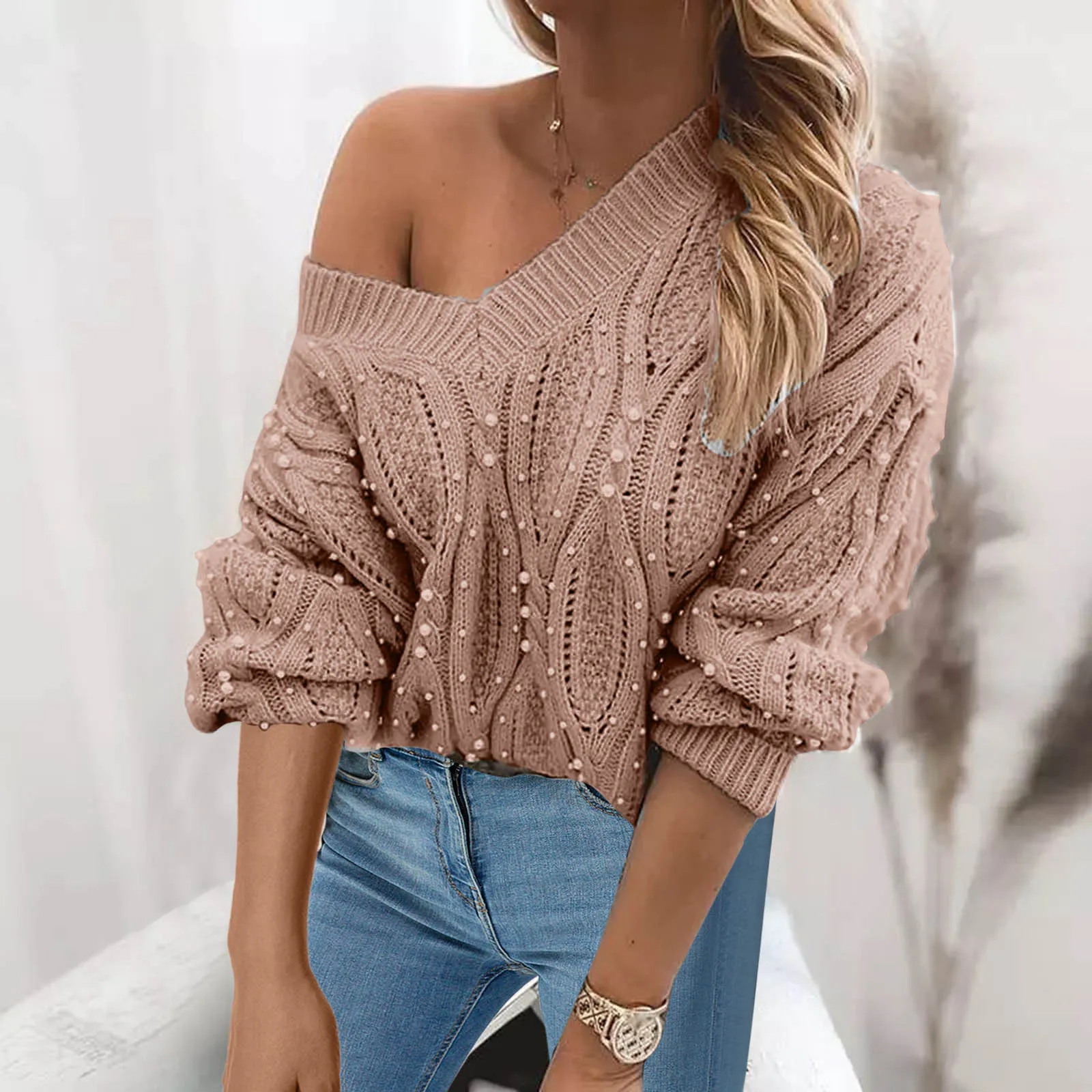 

Длинное женское пальто из искусственной кожи, пушистые свитера для женщин, женский вязаный пуловер в рубчик на зиму и осень, свитер, длинный ...