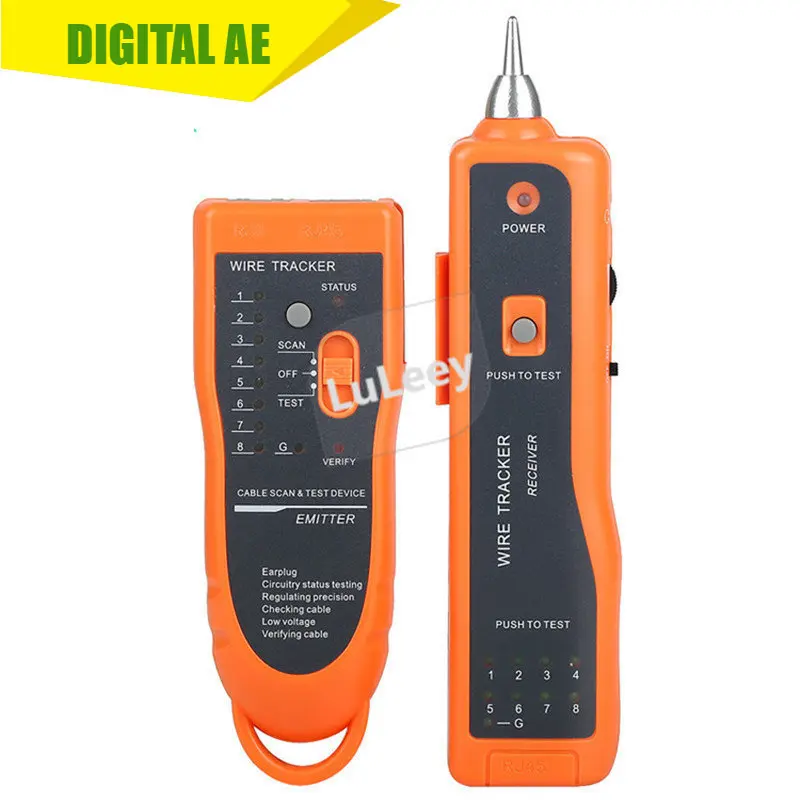 

Line Finder RJ11 RJ45 Cat5 Cat6 Telephone Wire Tracker Tracer Toner Ethernet LAN Network Cable Tester Detector