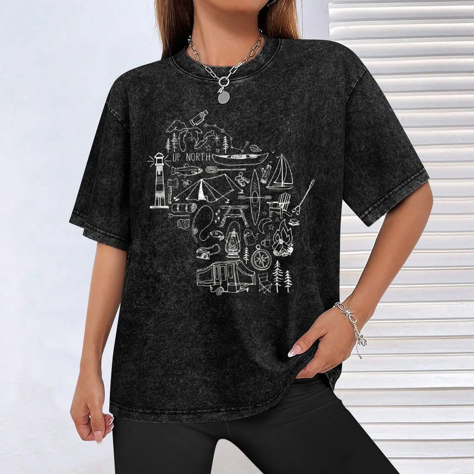 Футболка Wisconsin Outdoor Collection корейские модные футболки с животным принтом для