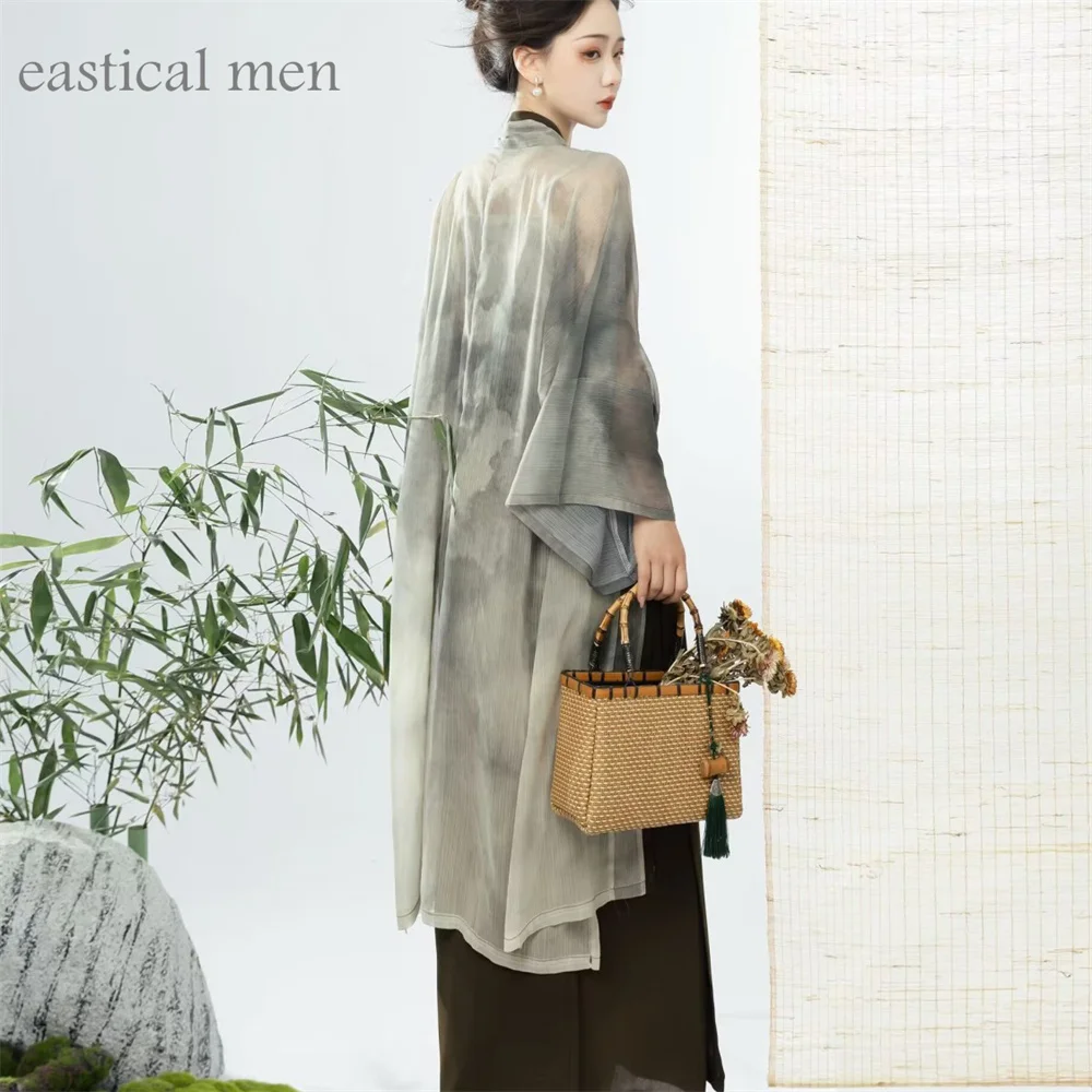 Зеленое улучшенное китайское платье ханьфу в стиле песни женское элегантное