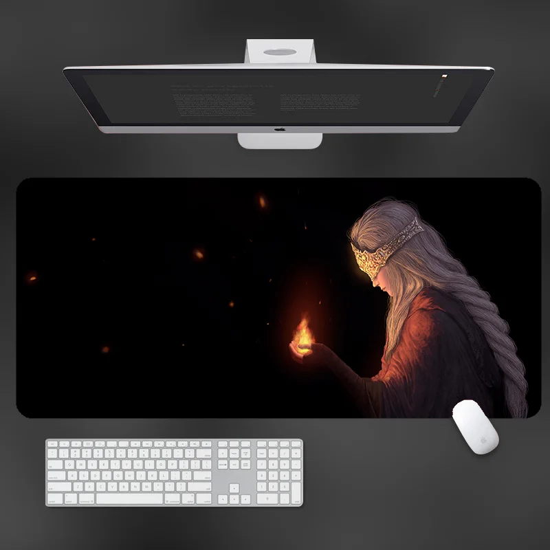 

Gamer Girl Mousepad Black Kawaii Computer Mat Gaming PC Accessories Keyboard XXL Rubber Non-Slip Mats