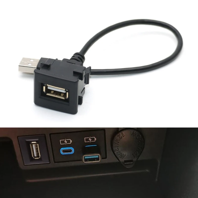 

USB 2.0 Extension Dashboard Mount Dashboard Panel For Car Boats Motorbike