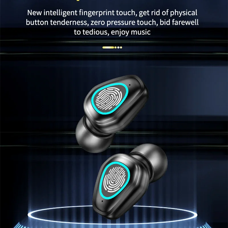 Bluetooth-наушники TWS с зарядным футляром 3500 мА ч 9D стерео водонепроницаемые