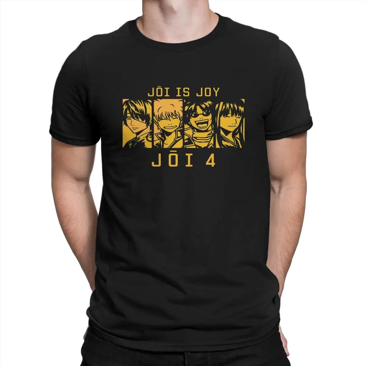 

Old Jouishishi JOI is JOY Man's TShirt Gintama O Neck Short Sleeve 100% Cotton T Shirt Humor Top Quality Birthday Gifts