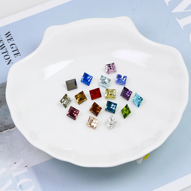 30 - PCS камень из клея &quotквадратная точечная плита&quot страсс стеклоноготь K9