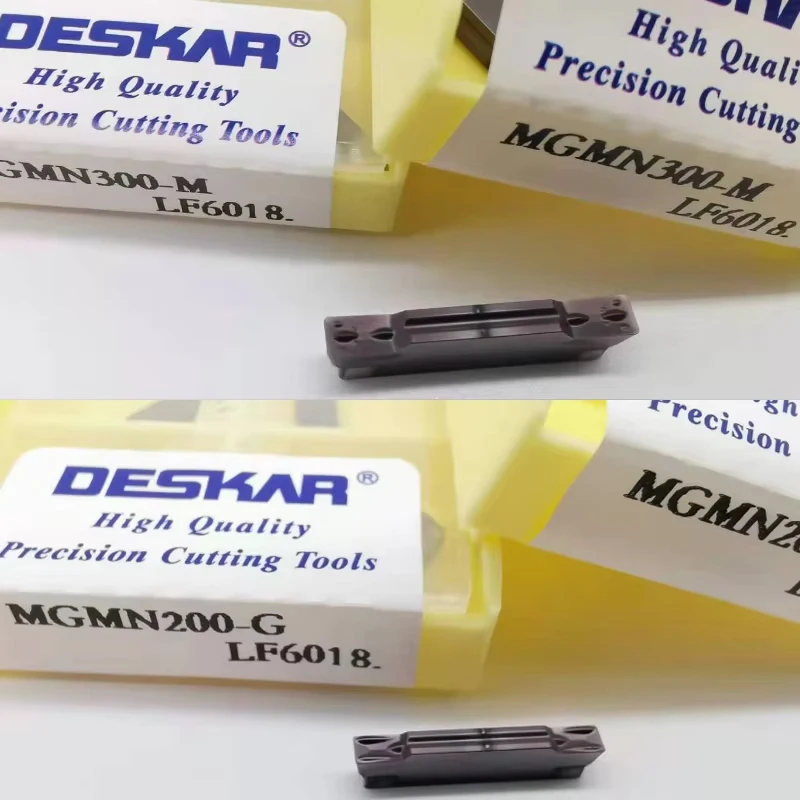 

10 шт. Deskar MGMN200 MGMN250 MGMN300 MGMN400 M LF9018 LDA оригинальные твердосплавные вставки лезвие для обработки канавок токарный станок с ЧПУ режущий инструмент
