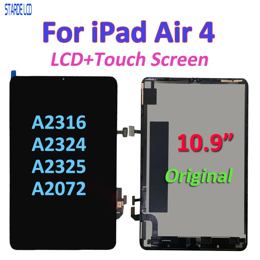 ЖК-дисплей 10 9 дюйма для IPad Air 4 4-го поколения 2020 A2316 A2324 A2325 A2072 с сенсорным экраном и