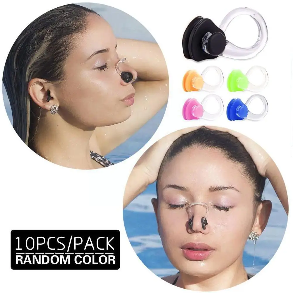 

Silicone Swimming Nose Clip High Quality Reusable Soft Comfortable Diving Surfing Swim Nose Clips For Adults Children E9K7