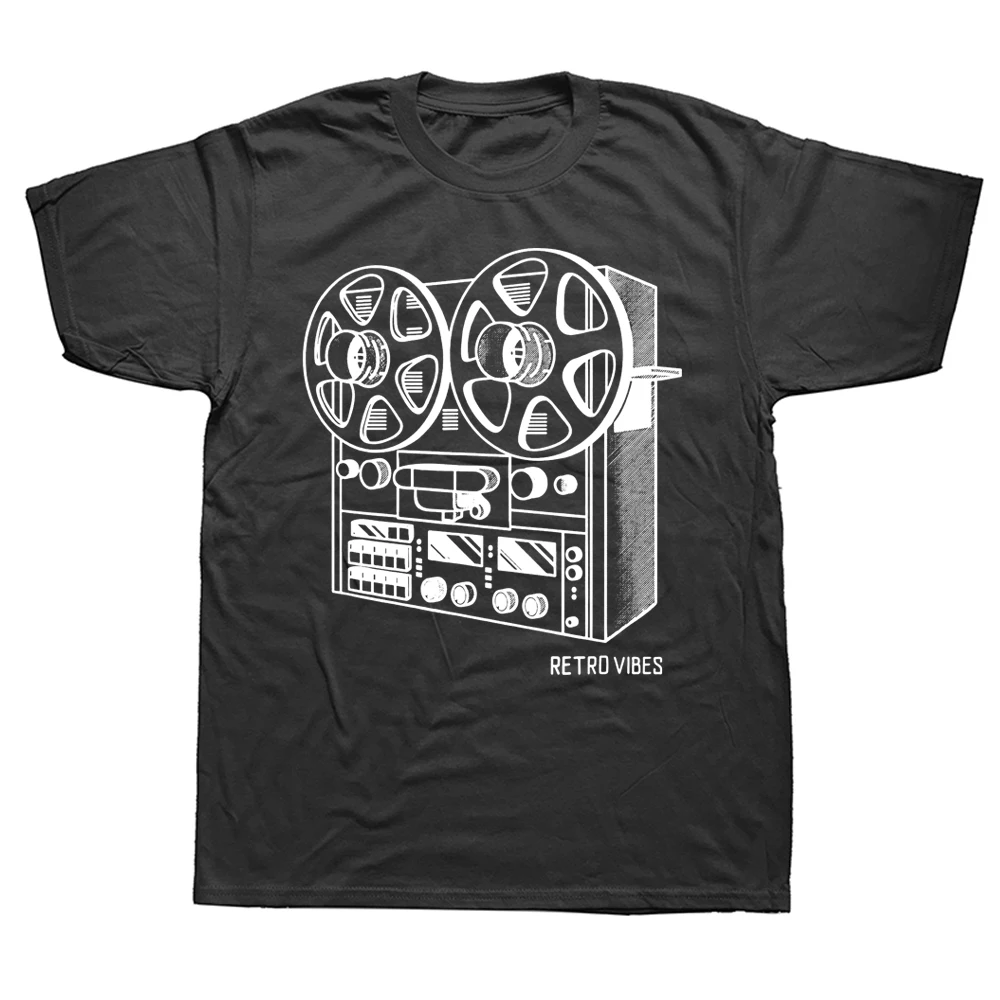 

Novelty Cassette Tape Reel To Reel Analog Sound System T Shirts Streetwear Short Sleeve Birthday Gifts Summer Style T-shirt