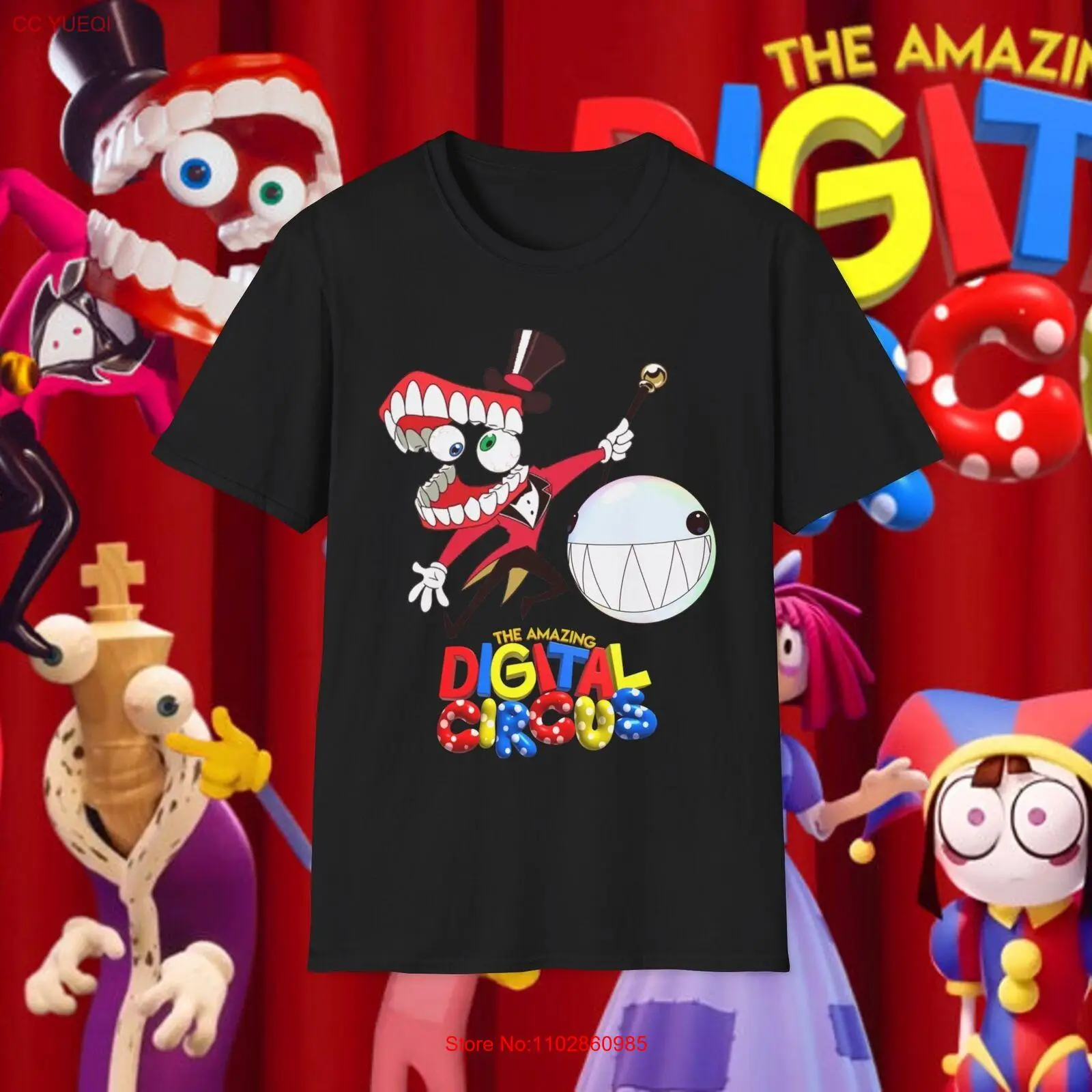 Футболка унисекс в мягком стиле The Amazing Digital Circus Tadc Caine Bubbles