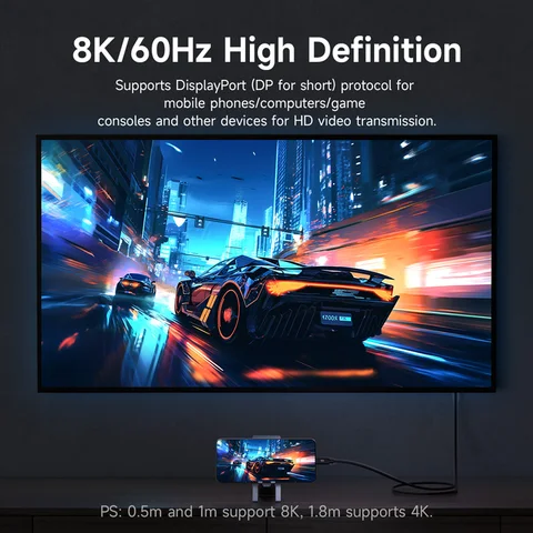 Кабель Hagibis USB C — USB C 240 Вт PD3.1 USB4 80 Гбит/с 8K при 60 Гц Мягкий кабель для быстрой зарядки для Macbook Pro iPad iPhone Ноутбук Dell XPS