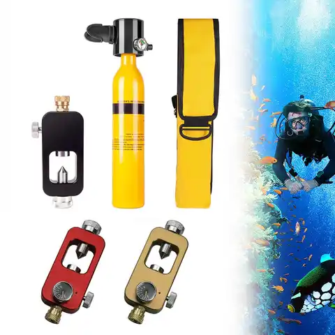 Адаптер для подводного плавания, бутылка с кислородом для дайвинга, большая емкость 8 мм в маленькую бутылку, переходник, воздушный резервуа...