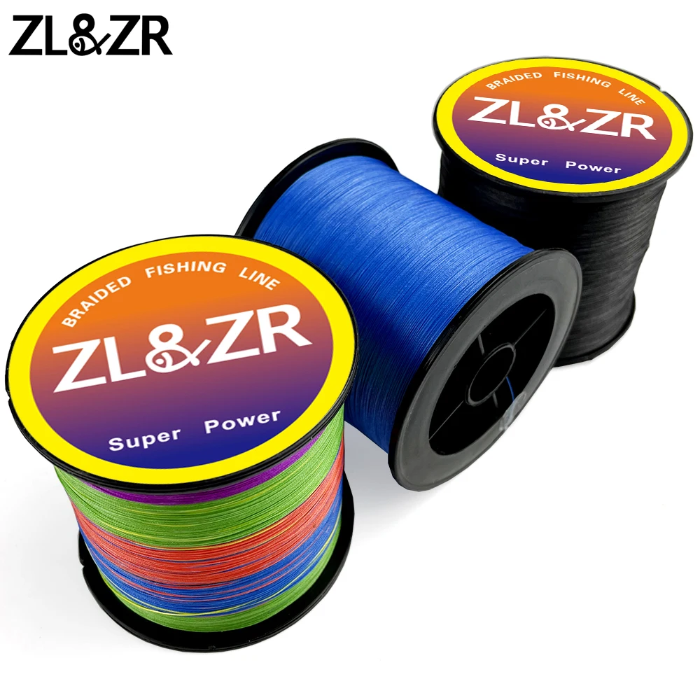 

ZL&ZR Super Fishing Line 4 Strands 100m Braided Fishing Line Carp Fishing Ultra-long Casting Smooth Multifilament Line 10-80LB