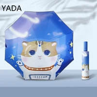yada fashion uv protection cartoon umbrella parapluie anime cat patten fully automatic umbrellas windproof umbrella ys220027