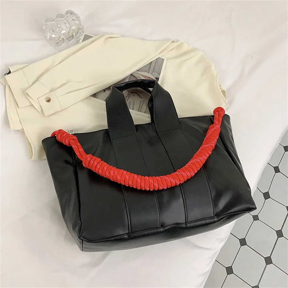

Большая вместительная сумка-тоут через плечо, модная сумка с верхней ручкой, Высококачественная сумка через плечо из искусственной кожи, повседневная дизайнерская сумка, кошелек