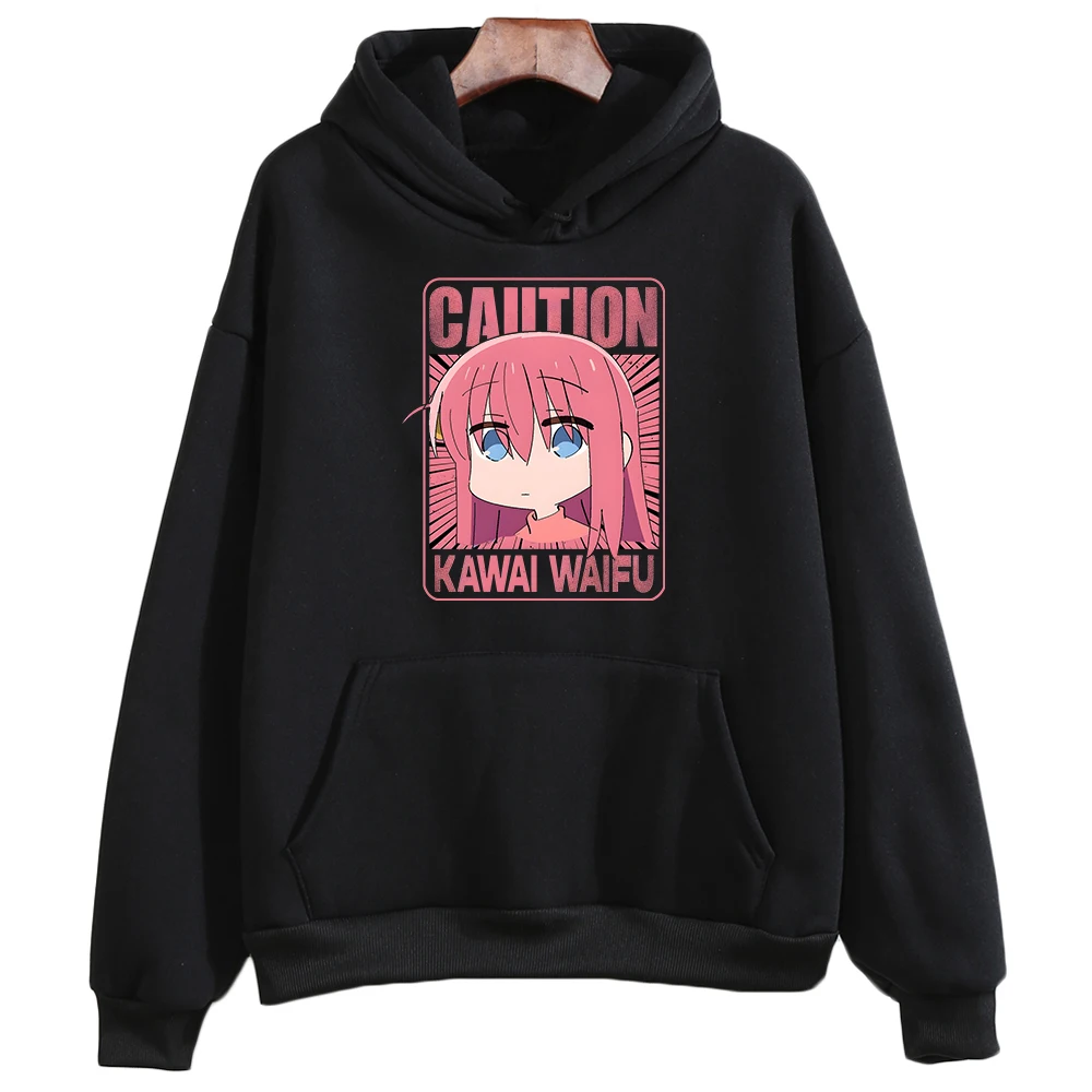 

BOCCHI THE ROCK! Толстовка Hitori Gotou в стиле оверсайз, толстовка с длинным рукавом из японского аниме, дизайн ощущения для мальчиков и девочек, весна-о...