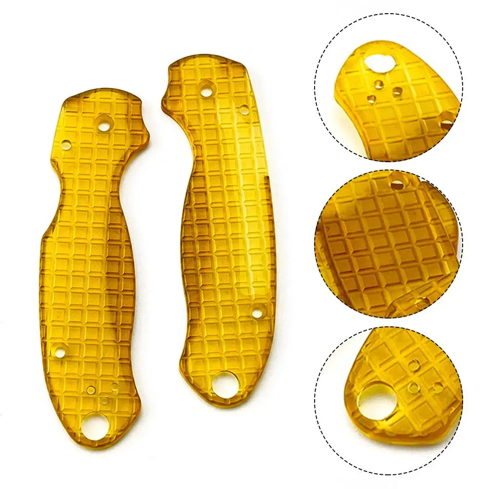 

1 пара, прозрачные накладки на ручки для Spyderco Para 3 Ultem