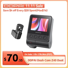 DDPAI Z40 Dash Cam Car Camera Recorder Sony IMX335 1944P HD Video GPS Tracking 360 Rotation Wifi DVR 24H Parking Protector